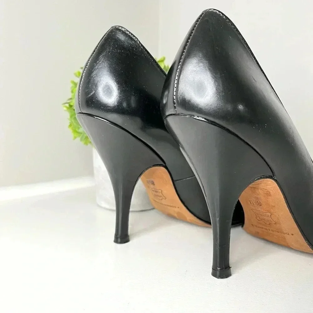 Donald J Pliner Vero Cuoio Black Pointed Heels - Picture 13 of 13